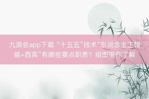 九游会app下载 “十五五”技术“东说念主工智能+西宾”有哪些要点职责？组图带你了解