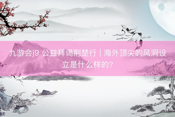 九游会j9 公益拜谒荆楚行 | 海外顶尖的风洞设立是什么样的？