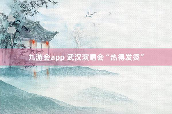 九游会app 武汉演唱会“热得发烫”