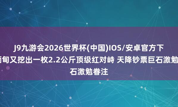 J9九游会2026世界杯(中国)IOS/安卓官方下载 缅甸又挖出一枚2.2公斤顶级红对峙 天降钞票巨石激勉眷注