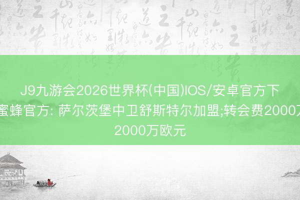 J9九游会2026世界杯(中国)IOS/安卓官方下载 小蜜蜂官方: 萨尔茨堡中卫舒斯特尔加盟;转会费2000万欧元