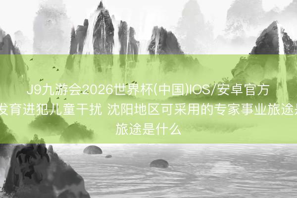 J9九游会2026世界杯(中国)IOS/安卓官方下载 发育进犯儿童干扰 沈阳地区可采用的专家事业旅途是什么